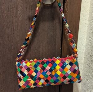 Handmade recycling handbag